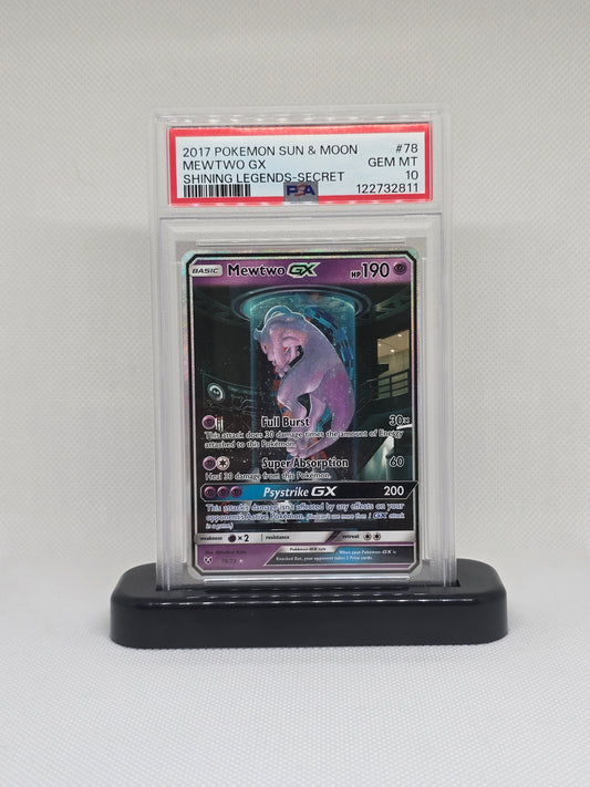 Pokemon Card Mewtwo GX Mewtube PSA 10 English